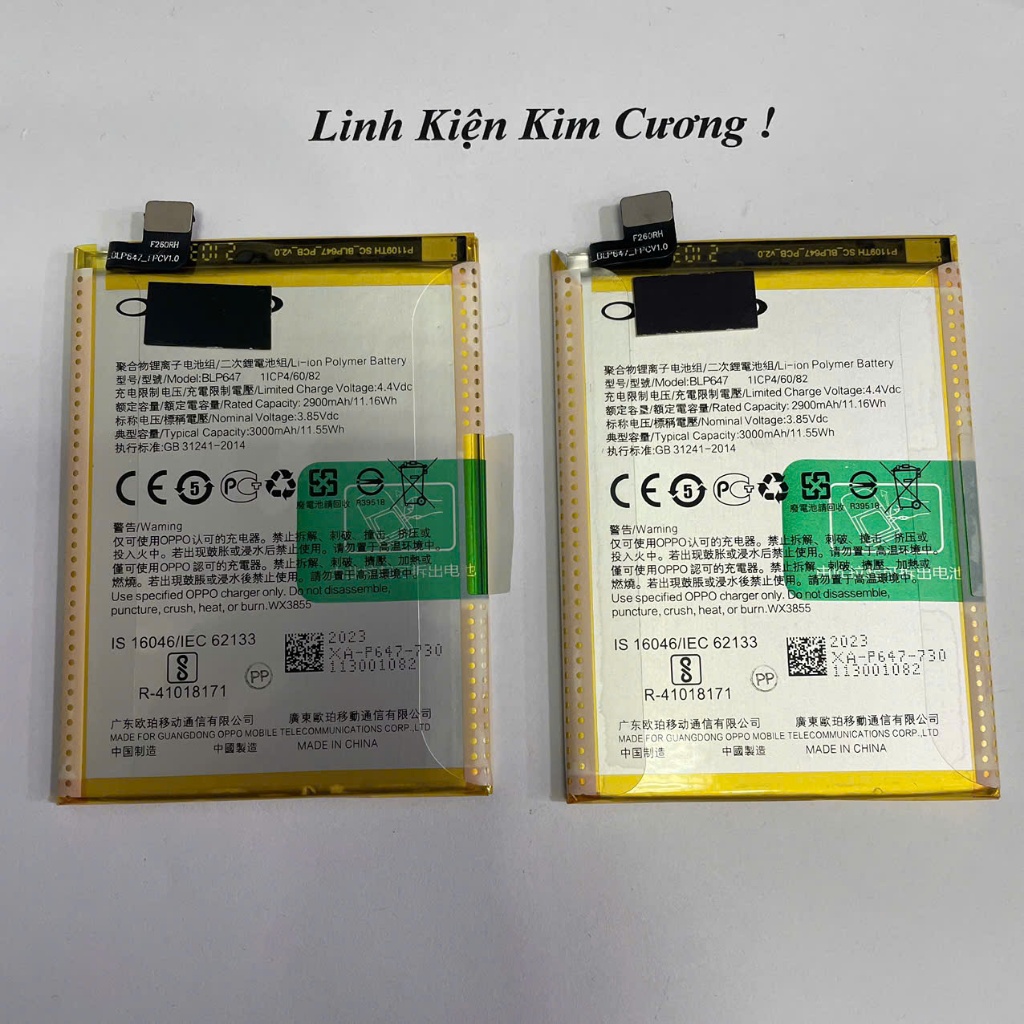 Pin BLP647 dành cho OPPO A77 / A79