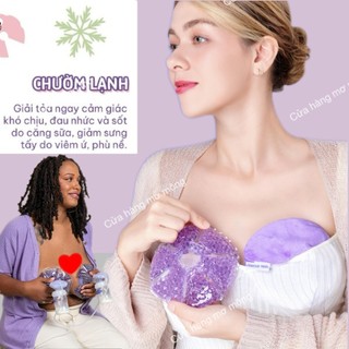 Túi Chườm Ngực túi Chườm Nóng Lạnh Thông Tắc Tia Sữa Cho Giảm sưng và đau Mẹ Giảm Đau Kích Sữa (1 Hộp 2 Chiếc)