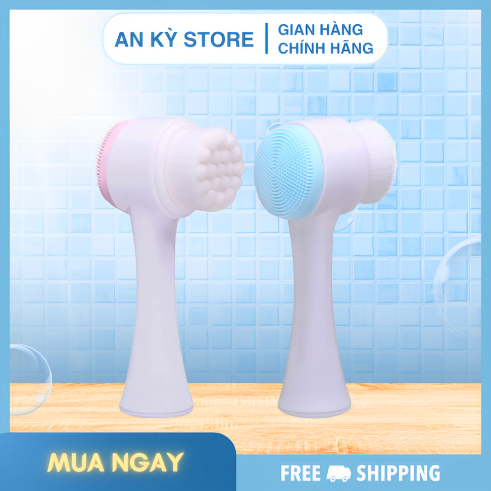 Cọ Rửa Mặt 2 Đầu Siêu Sạch