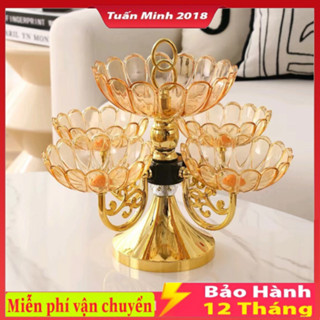 Khay Đựng Mứt Tết Khay Đựng Bánh Kẹo Hoa Quả , 360 Độ Xoay Trái Cây Đĩa, Đĩa Kẹo