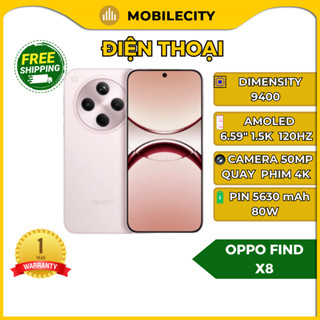 Điện thoại OPPO Find X8 - Dimensity 9400 - OPPO AI (BHV 12 Tháng)-Giá Rẻ - MobileCity