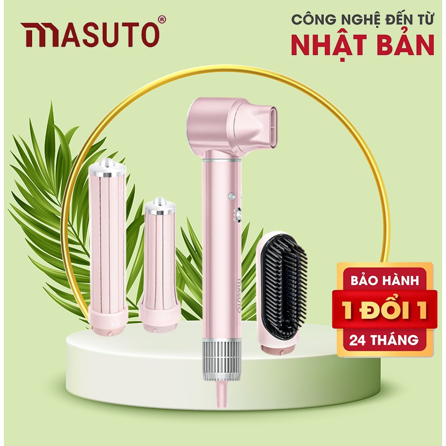 Máy Sấy Tóc Tạo Kiểu 5in1 Masuto Đa Chức Năng Công Nghệ Ion Giảm Hư Tổn Tóc 1300W