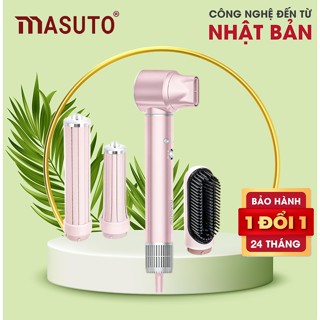 Máy Sấy Tóc Tạo Kiểu 5in1 Masuto Đa Chức Năng Công Nghệ Ion Giảm Hư Tổn Tóc 1300W