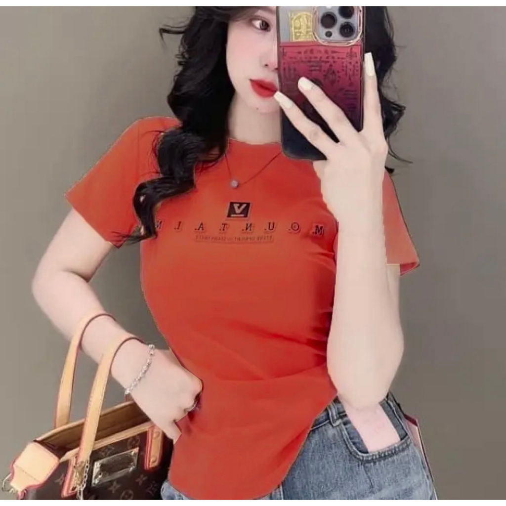 Áo thun nữ mẫu mới in chữ đơn giản thun cotton co giãn thoáng mát trẻ trung bán chạy nhiều màu quần áo thời trang giá kh | BigBuy360 - bigbuy360.vn
