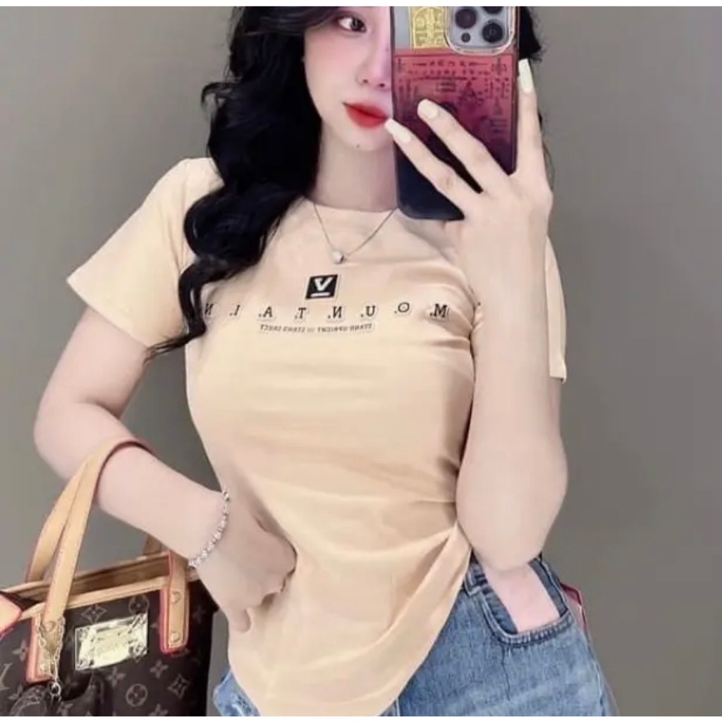 Áo thun nữ mẫu mới in chữ đơn giản thun cotton co giãn thoáng mát trẻ trung bán chạy nhiều màu quần áo thời trang giá kh | BigBuy360 - bigbuy360.vn