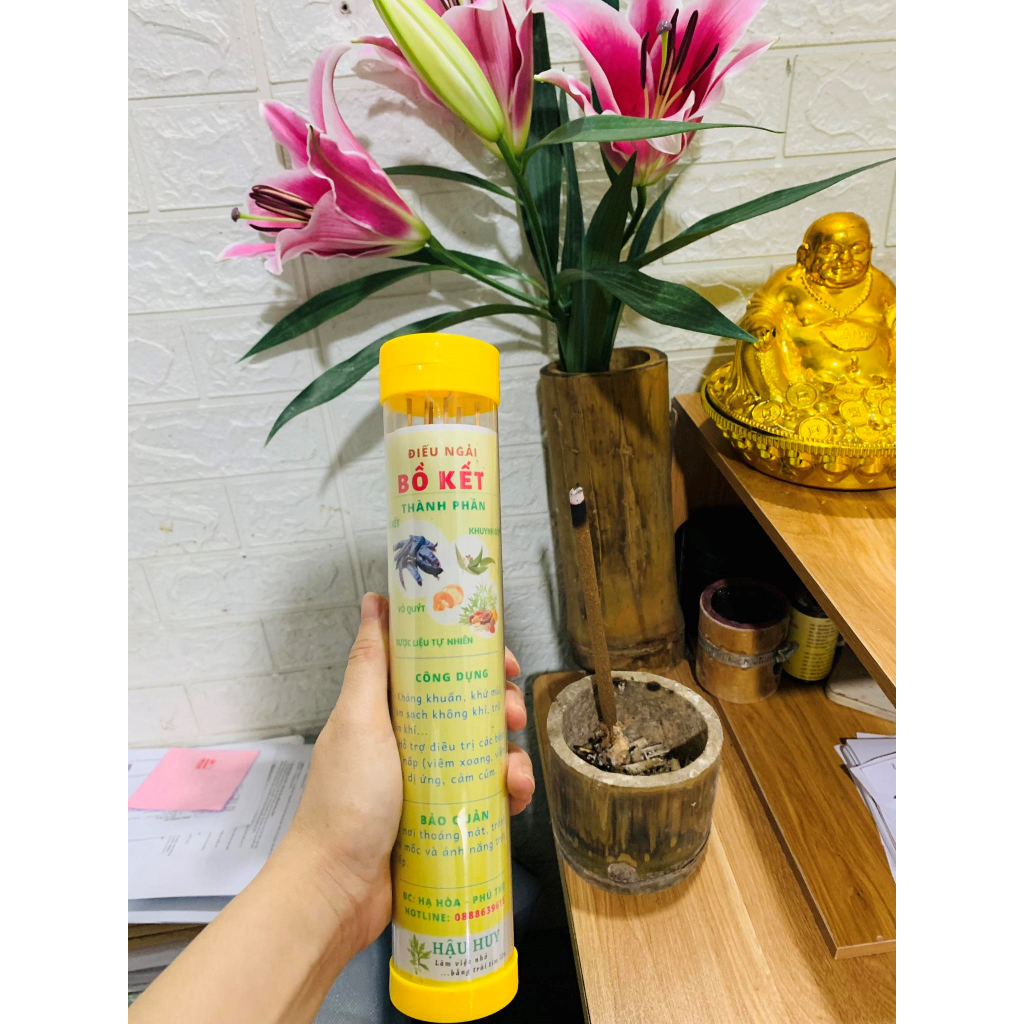 Điếu bồ kết ngũ hành xông nhà tăng sinh khí, vượng khí