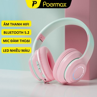  Tai nghe chụp tai Poermax ST99 tích hợp sẵn micro có hỗ trợ đàm thoại rảnh tay 