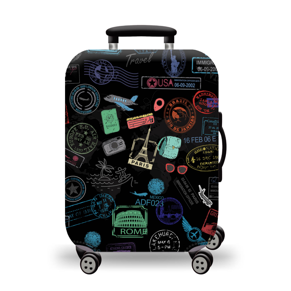 Vỏ bọc bảo vệ vali, Túi Trùm Vali Thun 3D Co Giãn 4 Chiều Chống xước vali Có Độ Đàn Hồi Cao