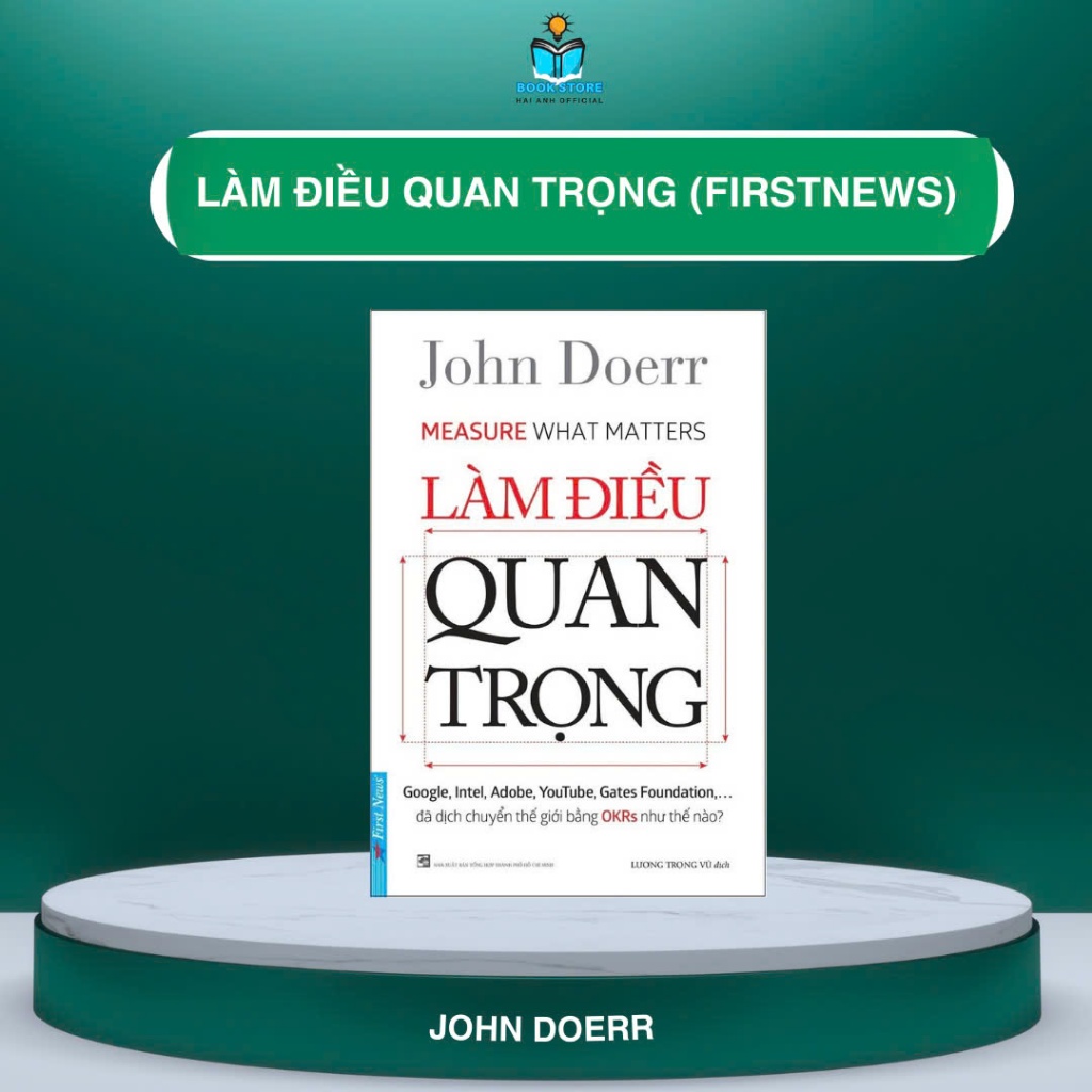 Sách Làm điều quan trọng (Firstnews)