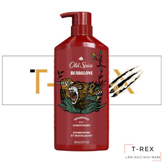  Dầu Gội Xả Dưỡng Tóc Mềm Mượt Old Spice Bearglove 650ml 