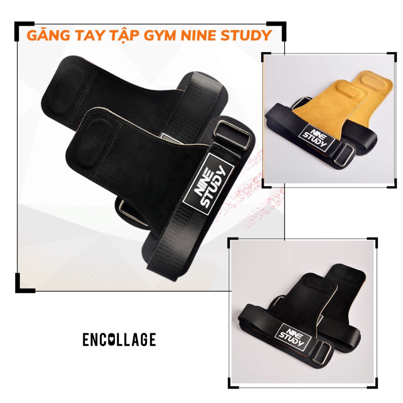 Găng Tay Tập GYM Hở Mu Bàn Tay  NINE STUDY.