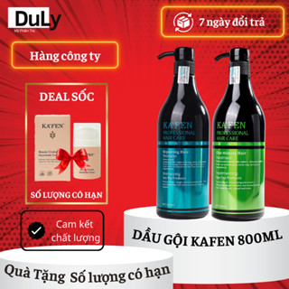 Dầu Gội KAFEN 800ml + Dầu Xả KAFEN 800ml Bộ dầu cặp cao cấp phục hồi tóc nhanh chóng CHÍNH HÃNG