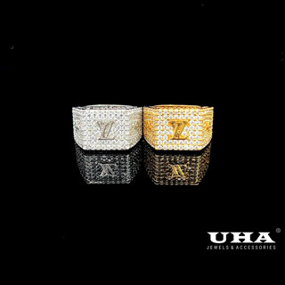 N886 Nhẫn nam đính đá cz cao cấp sáng lấp lánh UHA