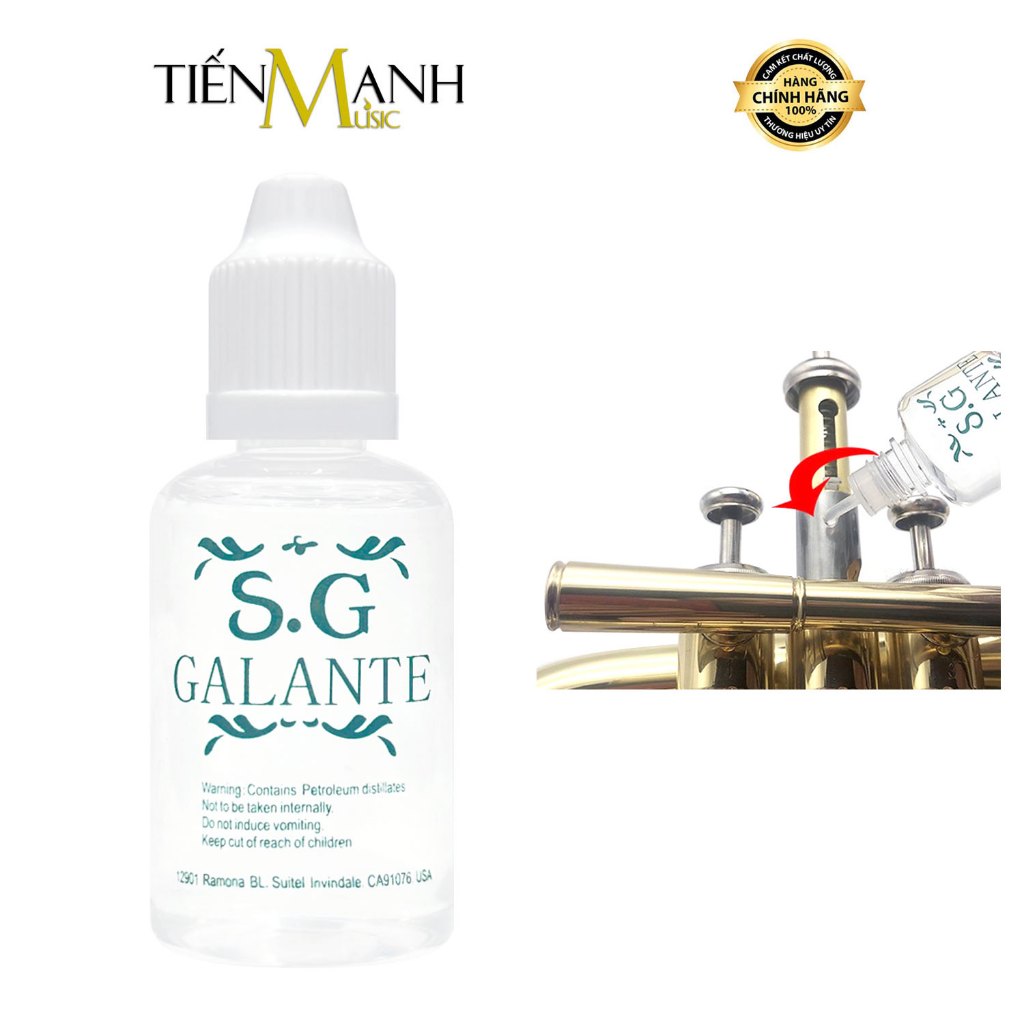 [Loại Tốt] Dầu Bôi Trơn Phím Bấm Kèn Saxophone, Trumpet, Sáo Flute, Valve Oil S.G Galante SG Cornet,