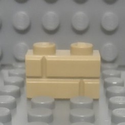 Đồ Chơi Lắp Ráp Brick, Modified 1 x 2 with Masonry Profile