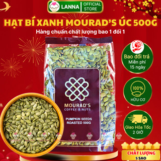 Hạt Bí Xanh Mourad's Chắc Mẩy Sấy Giòn Nguyên Vị 500g, Hạt Bí Tách Vỏ Hàng Chuẩn Hạt Béo Giòn Loại 1 Nhập khẩu Úc