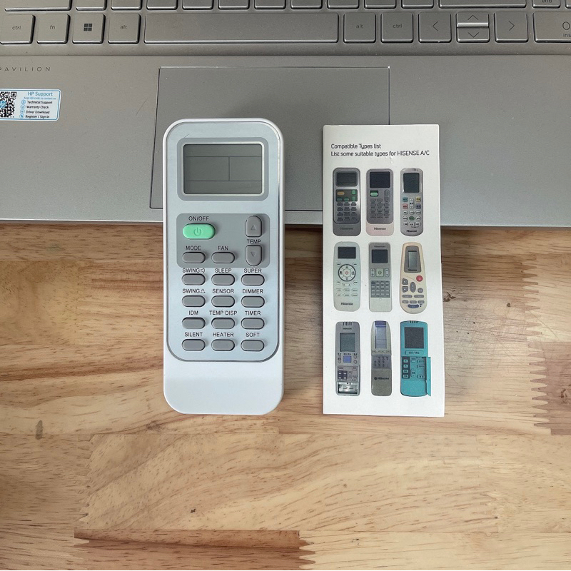 Remote điều khiển điều hoà máy lạnh Hisense đa năng( Dùng chung tất cả điều hoà Hisense)