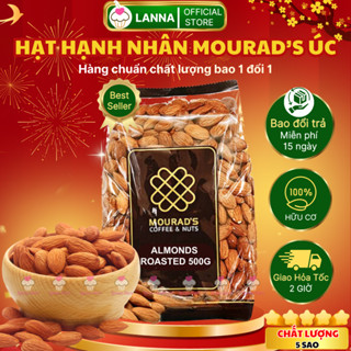   HÀNG CHUẨN LOẠI NGON  Hạnh Nhân Sấy Chín Tách Vỏ - Nhân Hạt Hạnh Nhân Úc Mourad's 500g  Giảm cân  Làm sữa  