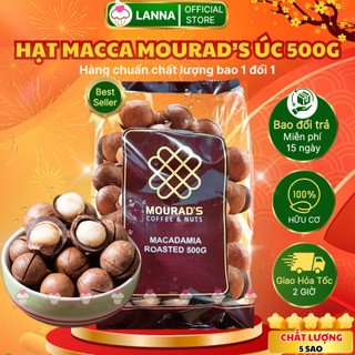  【CHUẨN LOẠI 1 Mắc Ca Macca Úc Mourad's Nhập Khẩu Hạt Chắc Béo Giòn Bao KHÔNG Hôi Dầu Chuẩn Chất Lượng  500g  