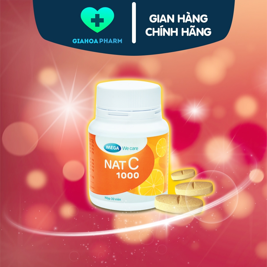 Mega We Care Nat C 1000 - Khoẻ đề kháng, sáng mịn da