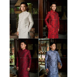 ÁO DÀI NAM - CHẤT LIỆU GẤM CAO CẤP