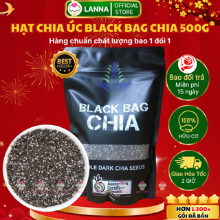 [LOẠI 1] Hạt Chia Úc Túi Đen BLACK BAG Absolute Chuẩn Organic Chất Lượng Sạch Đều Đẹp Ăn Kiêng - Gói 500G