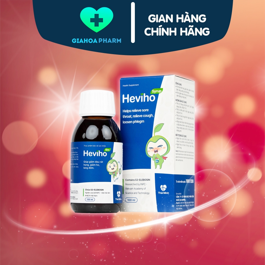Heviho - Siro giảm ho, long đờm