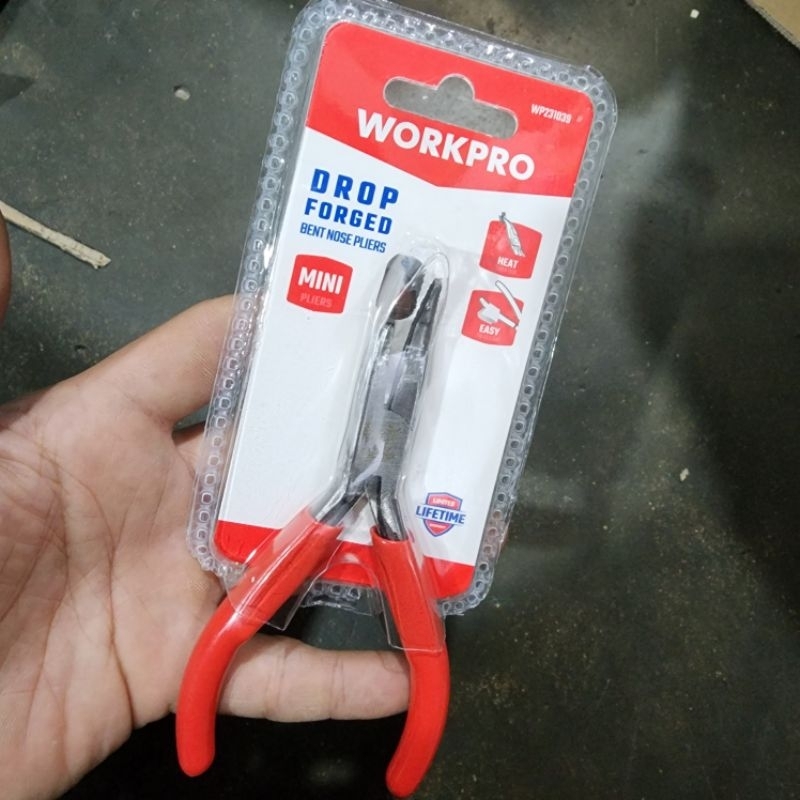 Kìm mũi cong mini Workpro - WP231039