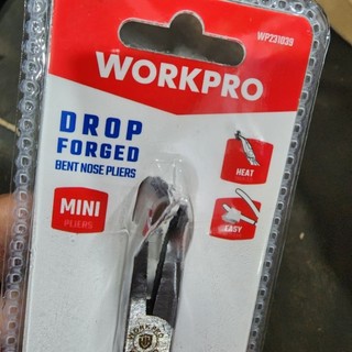 Kìm mũi cong mini Workpro - WP231039