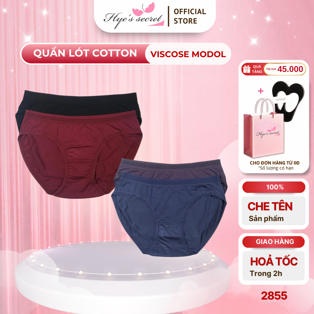 QUẦN LÓT COTTON VISCOSE MODOL BASIS - 2855