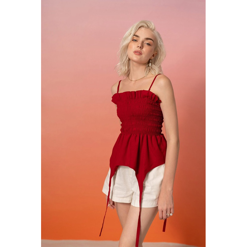 Áo DEAR JOSE đỏ thun 2 dây