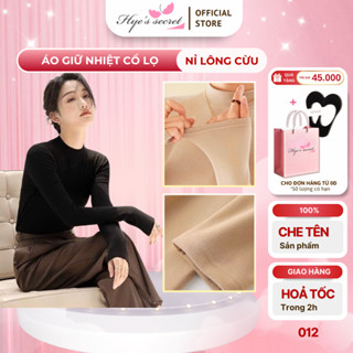Áo Giữ Nhiệt Thun Basic cổ lọ thấp dài tay chất cotton mềm Ultra warm nỉ lông cừu loại 1 siêu nhẹ 012