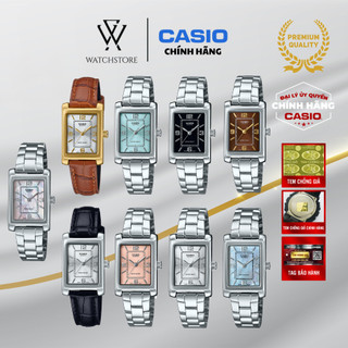  Đồng Hồ Nữ Casio Vintage Series LTP-1234 Mặt Kính Khoáng 21mm Dây Da  Dây Kim Loại Không Gỉ Kháng Nước Chính Hãng 