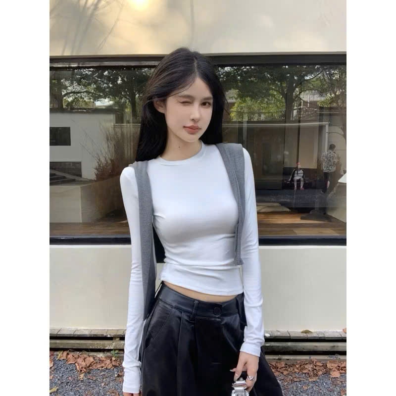 Áo thun giữ nhiệt dài tay KH002 - Áo giữ nhiệt chất liệu cotton mềm mịn co dãn ôm body | BigBuy360 - bigbuy360.vn