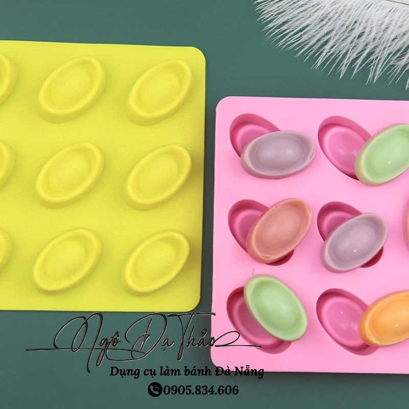KHUÔN SILLICON  9 THỎI VÀNG ( 2501.050)