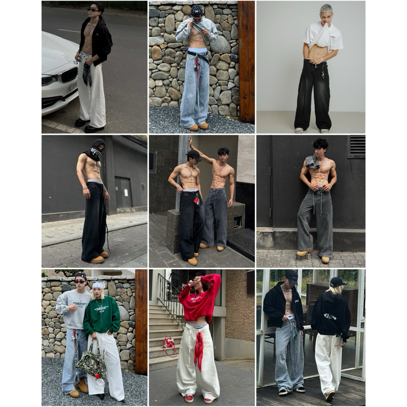 Quần Dài Jeans Devotus Form Ống Rộng Trùm Gót Chân Unisex - BASIC BAGGY WASHED JEANS | BigBuy360 - bigbuy360.vn