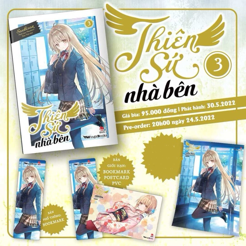 Sách - Thiên Sứ nhà bên - Tập 3 - BẢN GIỚI HẠN LIMITED / BẢN PHỔ THÔNG - Light Novel