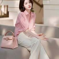 Áo sơ mi kẻ phom suông SM343