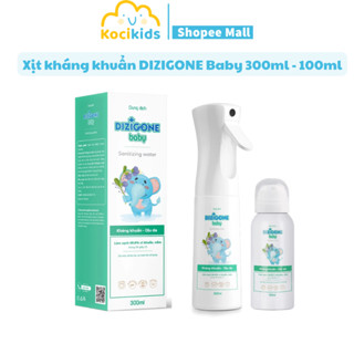Xịt kháng khuẩn DIZIGONE Baby chai 100ml - 300ml - Vệ sinh tay chân, đồ chơi, đồ dùng cho bé