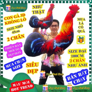 [MUA LÀ CÓ QUÀ] GẤU BÔNG CON GÀ TRỐNG GÀ ĐÁ GÀ TẬP LỰC 3D SIÊU ĐẸP - thú nhồi bông đồ chơi doll toy