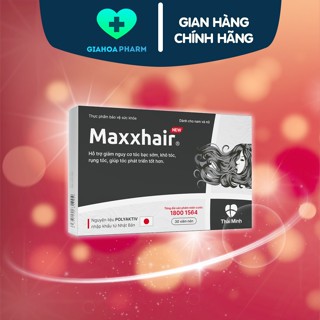 Maxxhair - Viên uống hỗ trợ mọc tóc, giúp tóc chắc khoẻ và giảm nguy cơ rụng tóc