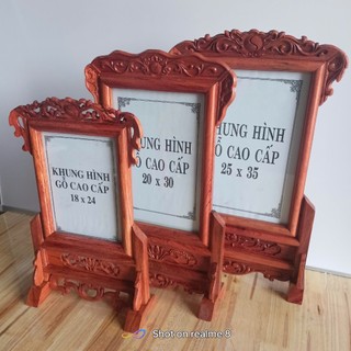 KHUNG ẢNH thờ gỗ hương 100% Cao cấp các kích cỡ( cỡ ảnh 18/24, 21/31, 25/35)