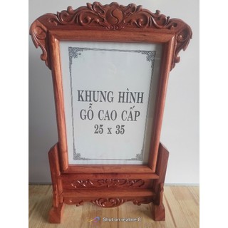 KHUNG ẢNH thờ gỗ hương 100% Cao cấp các kích cỡ( cỡ ảnh 18/24, 21/31, 25/35)