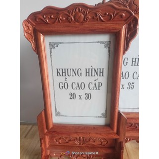 KHUNG ẢNH thờ gỗ hương 100% Cao cấp các kích cỡ( cỡ ảnh 18/24, 21/31, 25/35)