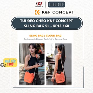 Túi máy ảnh đeo chéo K&F Concept Sling Bag 5L dùng cho RICOH FUJIFILM - KF13.168 - Hàng chính hãng