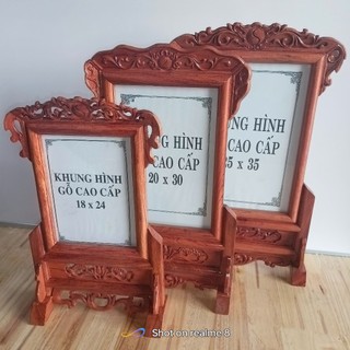 KHUNG ẢNH thờ gỗ hương 100% Cao cấp các kích cỡ( cỡ ảnh 18/24, 21/31, 25/35)