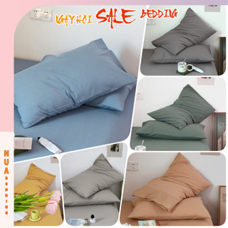 Vỏ Gối Nằm Cotton Tici Nhập Khẩu Thấm Hút Tốt, Áo Gối Nằm Chất Vải Đanh Mịn Không Bai Xù( 1 Chiếc )