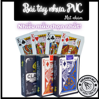 Bộ Bài Tây Nhựa PVC 2 Mặt Nhám Dày Dặn Độc Đáo