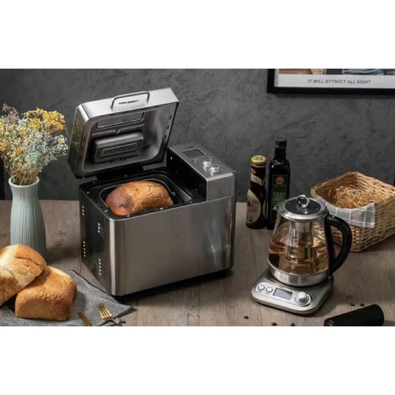 CÓ sẵn - MÁY làm bánh mì tự động RANBEM  CÓ  RẮC HẠT - Nhào - ủ - nướng