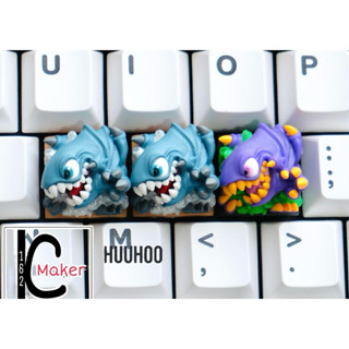 Yu Gi Oh keycap - Blue Eyes Toon Dragon -Keycap bàn phím cơ - Keycap artisan